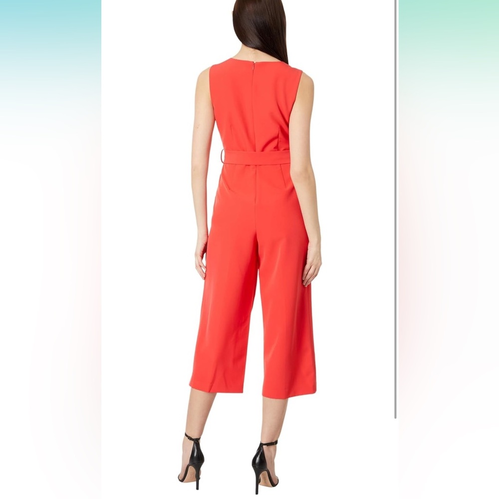 Vince Camuto Vibrant Coral Jumpsuit - Picture 2 of 6